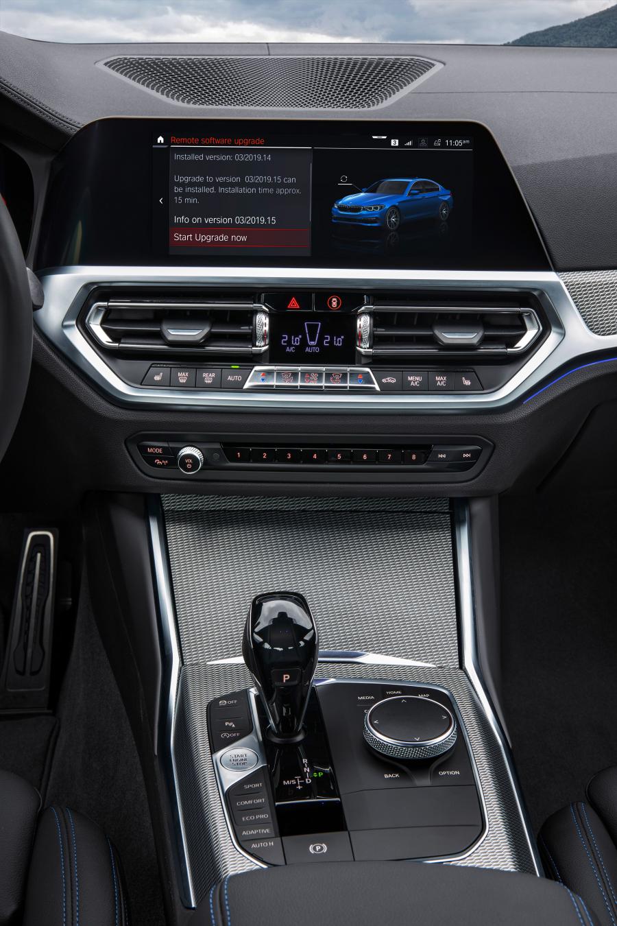Детали интерьера BMW 320d Sport Line (G20) 2019 года  (WW) (фото 39 из 311)